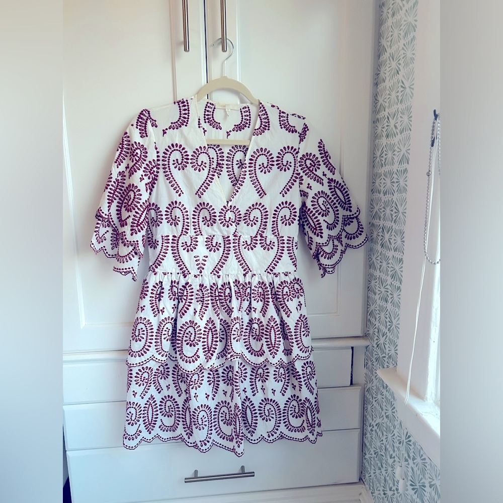 Maje eyelet dress